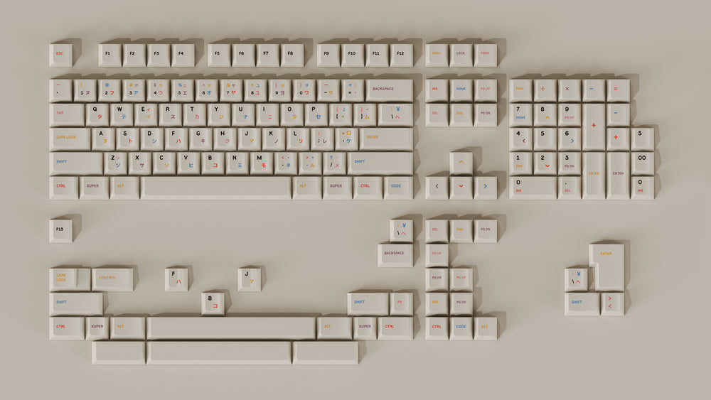 PBT OFFICE BEIGE (KEYSET)